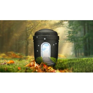 Biodegradable Cremation Ashes Funeral Urn / Casket - STAIRWAY TO HEAVEN